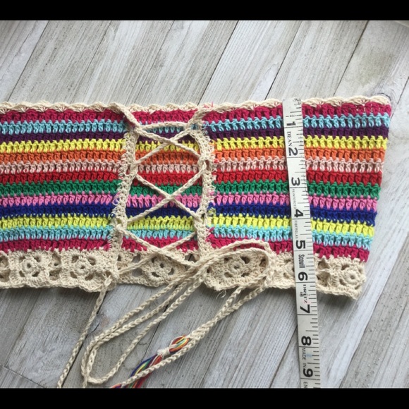 CROCHET Rainbow Bandeau & Boyshort Beach/Swimwear - Picture 5 of 8